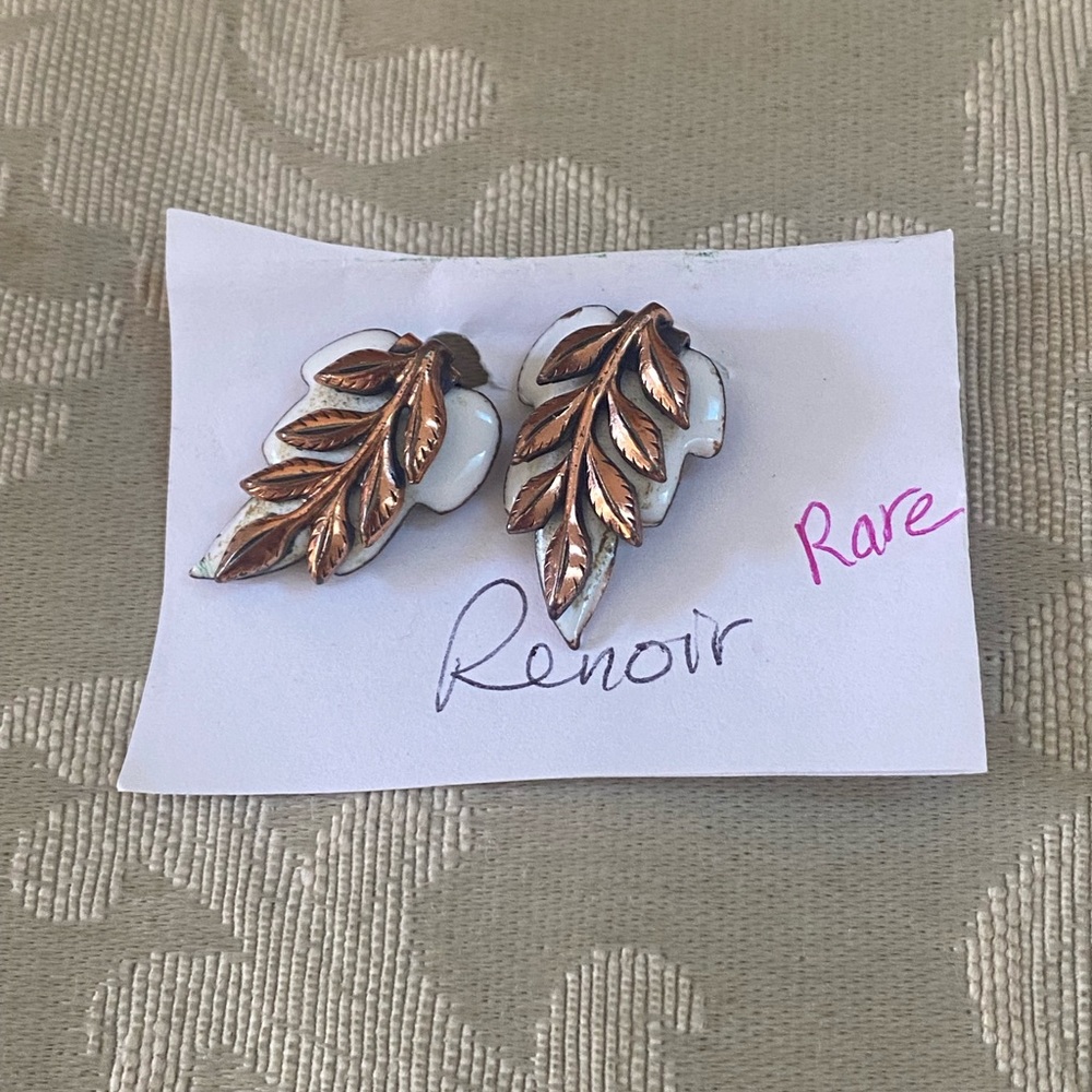 Renoir Matisse clip on Earrings
